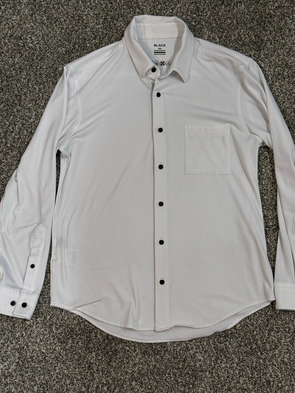 BLACK lab Label Bridge Men’s Medium White Long Sleeve Button Up Shirt Japan